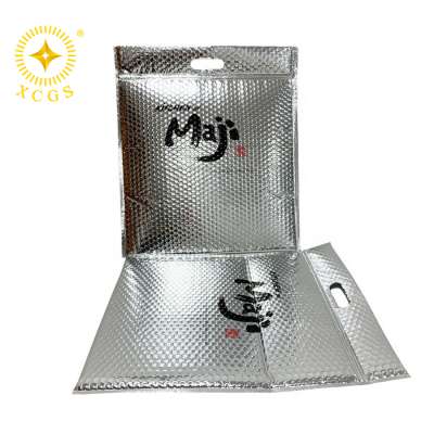 Custom Recycled EPE foam foil ziplock bag cooler bag Insulated Box Liner For Mailing Chilled Food Thermal Insulation