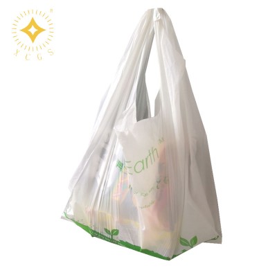 Biodegradable Plastic Bags Wholesale T-Shirt Biodegradable Plastic Bags Compostable Supermarket Reusable Bag