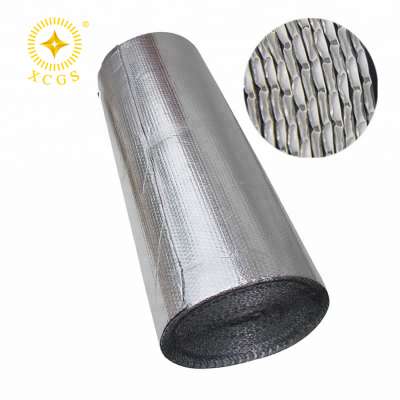 High R Value Reflective Fireproof Foil Double PE Air Bubble Isolation Heat Thermal Insulation For Construction Roof Floor Wall