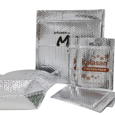 Thermal Box Liners Metallic Foil Bubble Insulation Food Shipping Bag