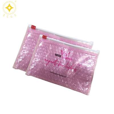 Custom Printed Reclosable Pvc Plastic Bubble Padded Zip Lock Pouch Bags