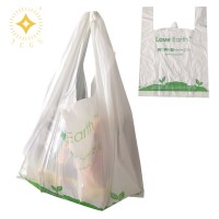 Biodegradable Plastic Bags Wholesale T-Shirt Biodegradable Plastic Bags Compostable Supermarket Reusable Bag