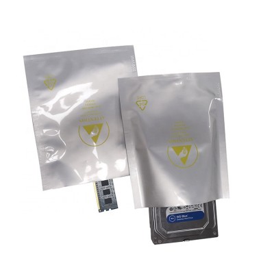 4 Mil Moisture Sensitive Caution Label Printed on Foil Moisture Barrier Bag IPC/JEDEC  Meets ANSI/ESD S20.20