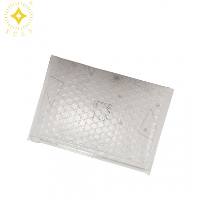 Durable Travel White Plastic Bubble Ziplock Pouch Bags For Cosmetic