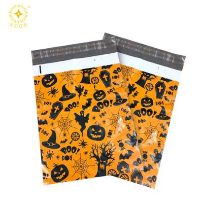 Halloween style poly mailer Waterproof mailing bags Strong Self Adhesive Tape shipping bags for clothing